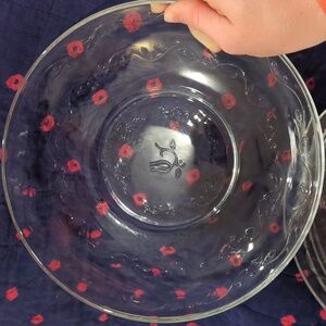 Princess House clear bowls set of 5